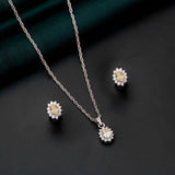 92.5 Sterling Silver Charmed connection Chain with Pendent Ivanah Silver