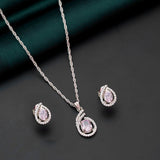 92.5 Sterling Silver Chain with Twilight Touch Pendent Ivanah Silver