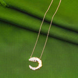 Fascination Prawn Pendent Chain with 92.5 Sterling Silver Rose Gold Polish Ivanah Silver