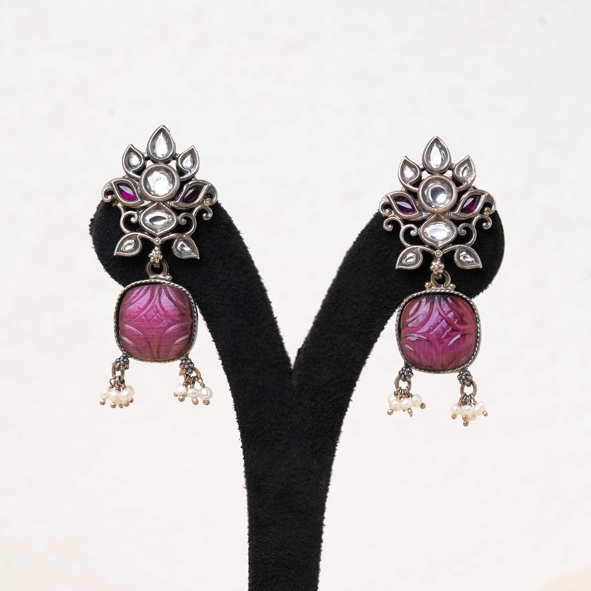 925 Silver Oxidized Dangler 92.5 Sterling Silver - Ivanah Silver