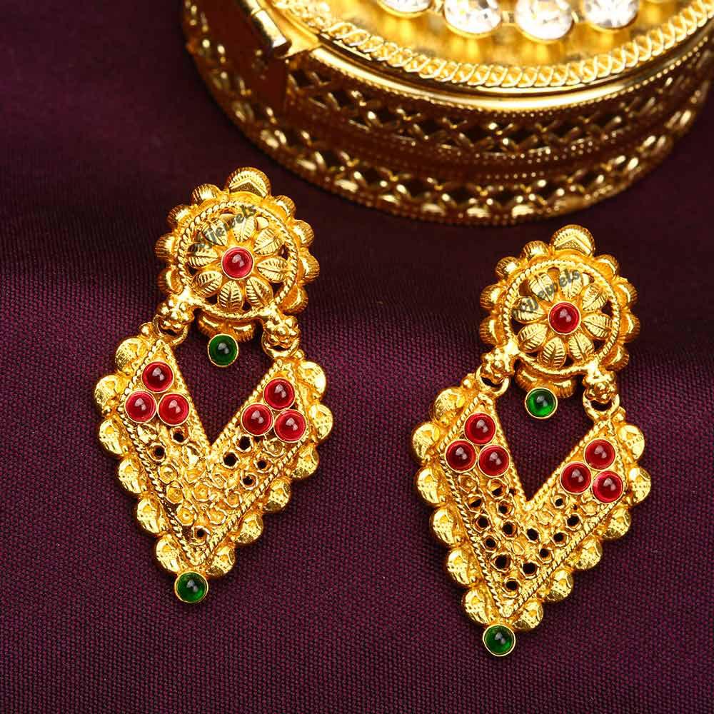 Gold Polish Earrings - Ivanah Silver