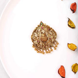 Gold Polish nagas lakshmi pendant - Ivanah Silver