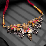 Tribal Dual Tone Choker - Ivanah Silver