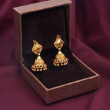 92.5 Silver Gold Plated Jhumkhas - Ivanah Silver