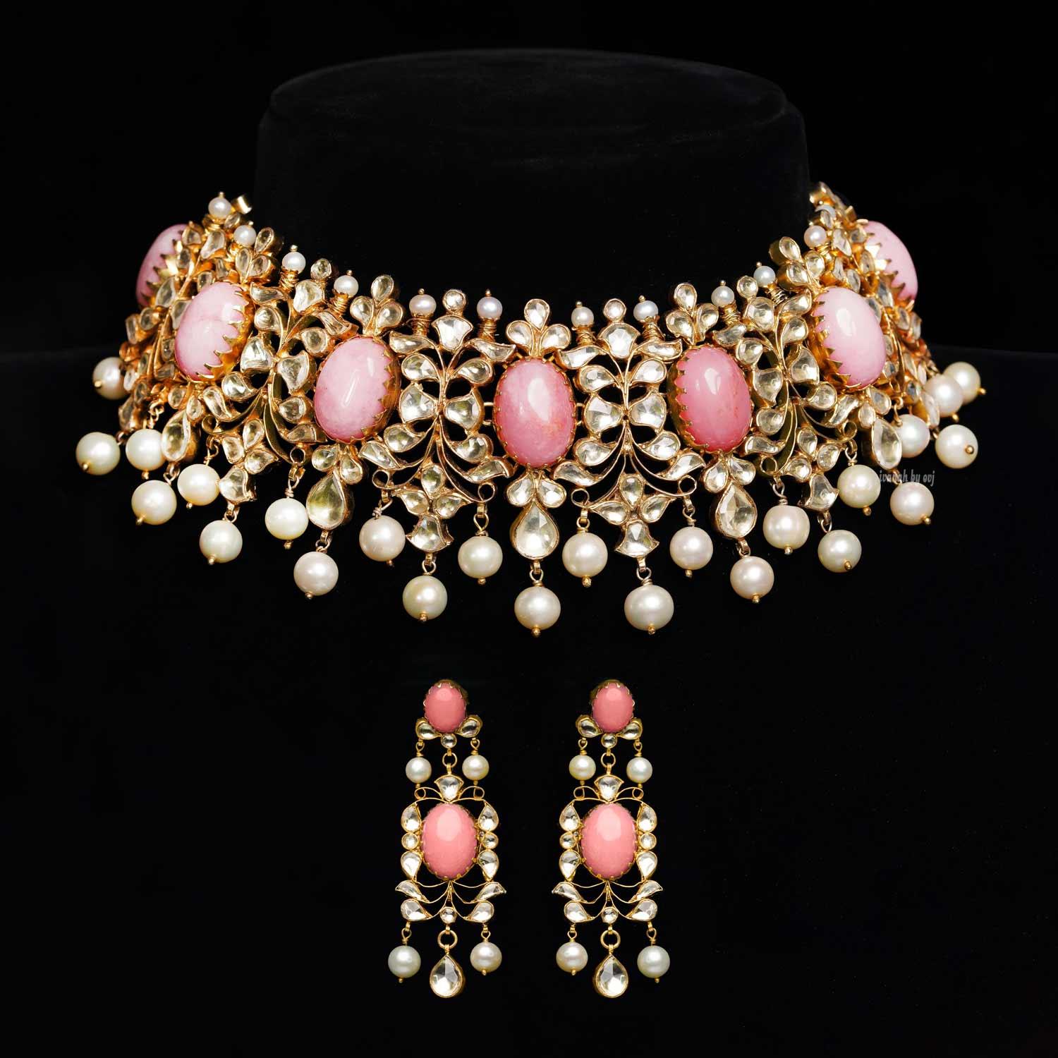 Bridal Pink Choker - Ivanah Silver