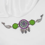 Machli Oxidized Choker - Ivanah Silver