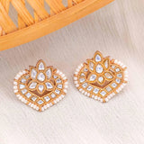 Kamal Kundan Stud - Ivanah Silver