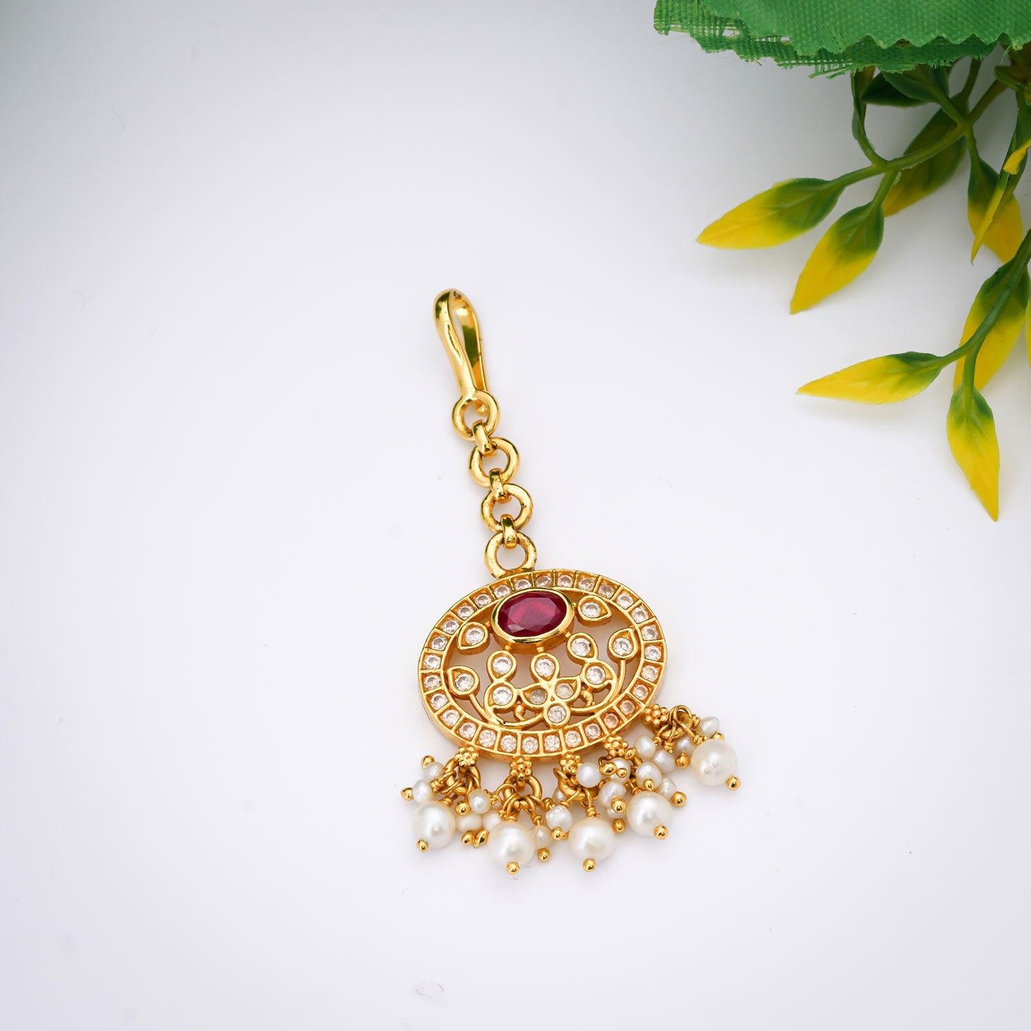 Enviable Kundan Maangtikka - Ivanah Silver