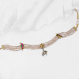 Mini Kundan Pearl Choker - Ivanah Silver