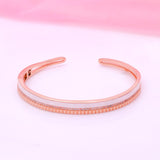 Classic Marble Finishing 92.5 Sterling Silver Bracelet - Ivanah Silver