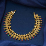 Vintage Leaf Petals Short Necklace - Ivanah Silver