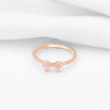 925 Rosegold Lace Silver Ring - Ivanah Silver