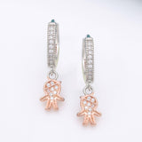925 Rosegold Pineapple Drops - Ivanah Silver