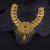 Gold Polish Peacock Silver Short Necklace - Ivanah Silver