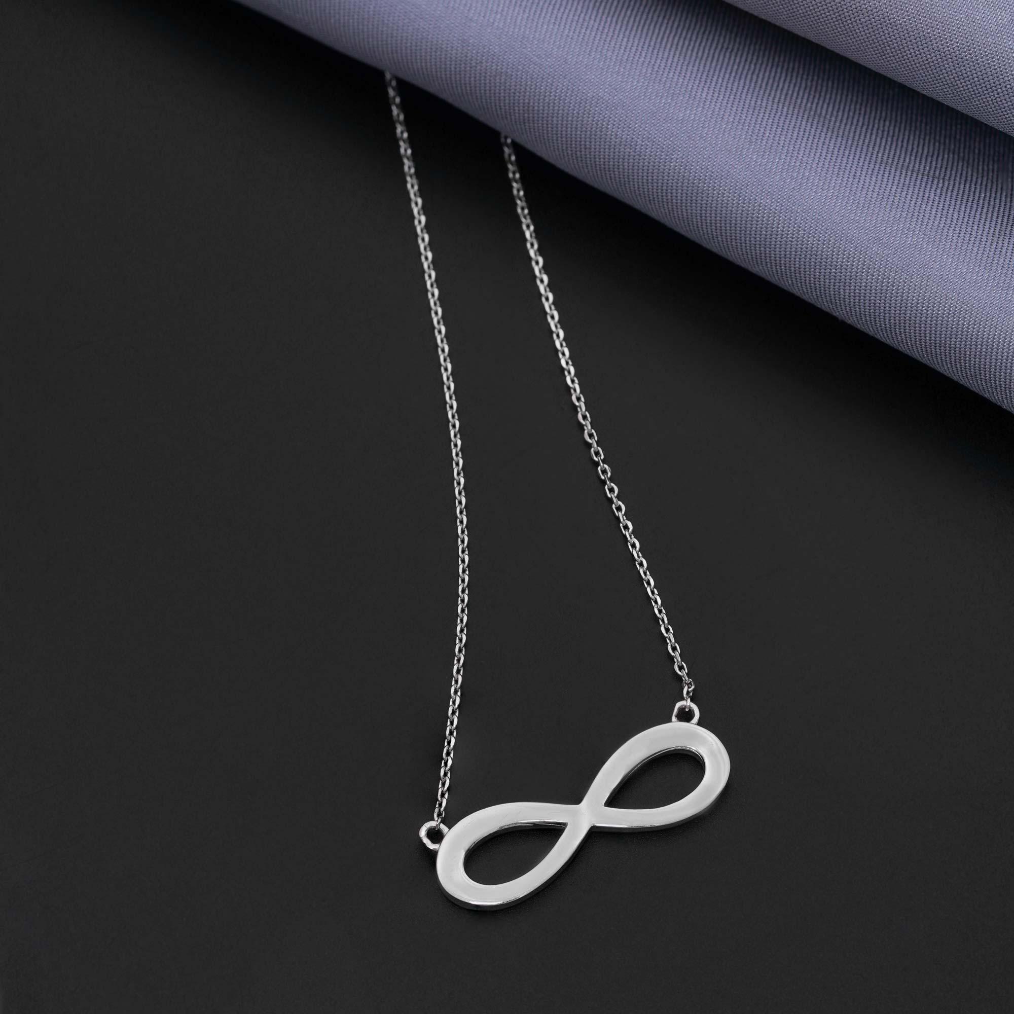 Stylish Designer and Delicate Infinity 92.5 Sterling Silver Chain - Ivanah Silver