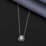 Simple Solitaire 92.5 Sterling Silver Chain - Ivanah Silver