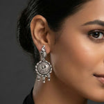 92.5 Silver Oxidised Earrings Ivanah Silver