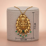 92.5 Gold Plated Silver Antique Temple Pendant Ivanah Silver