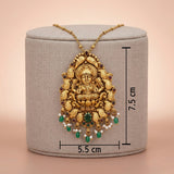 92.5 Gold Plated Silver Antique Temple Pendant Ivanah Silver