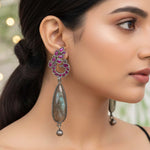 92.5 Silver Peacock Dangler Ivanah Silver