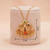 92.5 Gold Plated Silver Navaratna Pendant Ivanah Silver