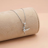 92.5 Silver Hummingbird Pendant with Chain Ivanah Silver