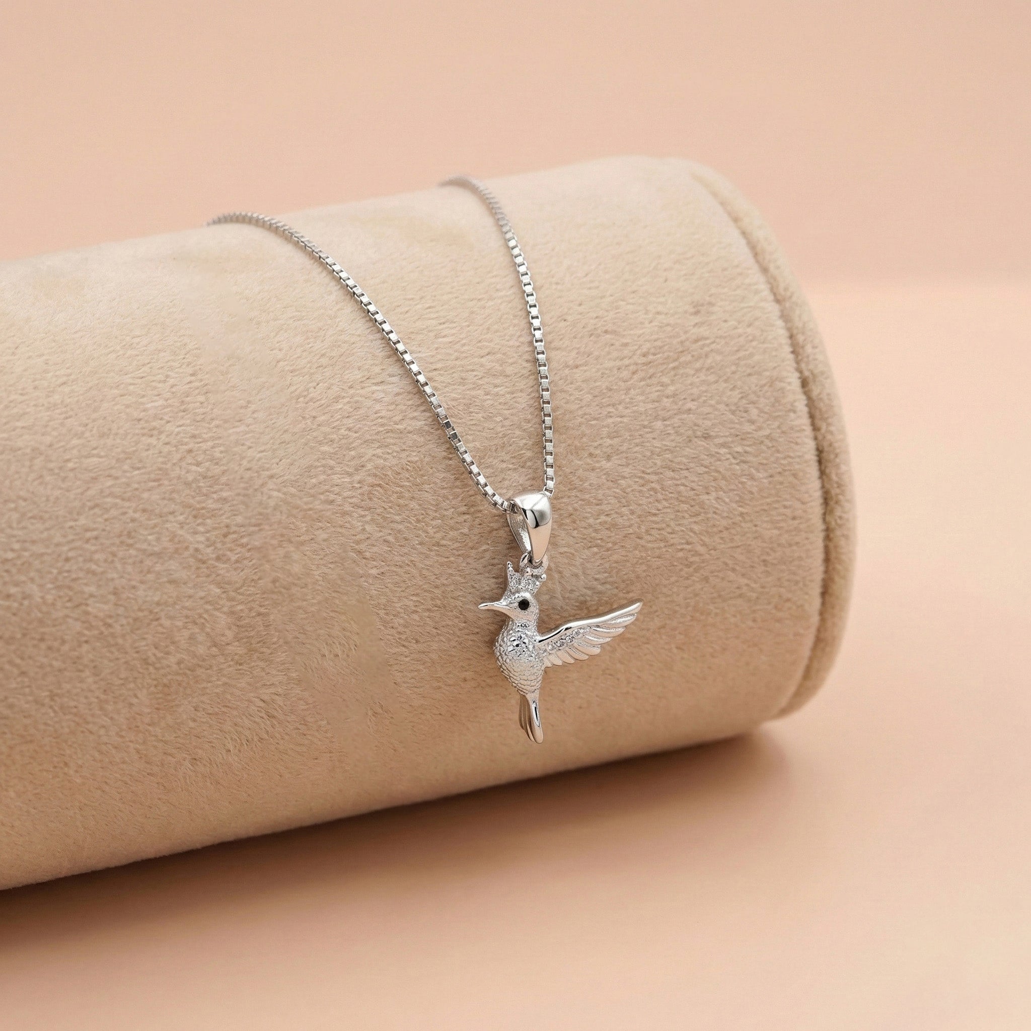 92.5 Silver Hummingbird Pendant with Chain Ivanah Silver