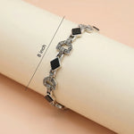 Men's 92.5 Oxidised Silver Geometric Bracelet Ivanah Silver