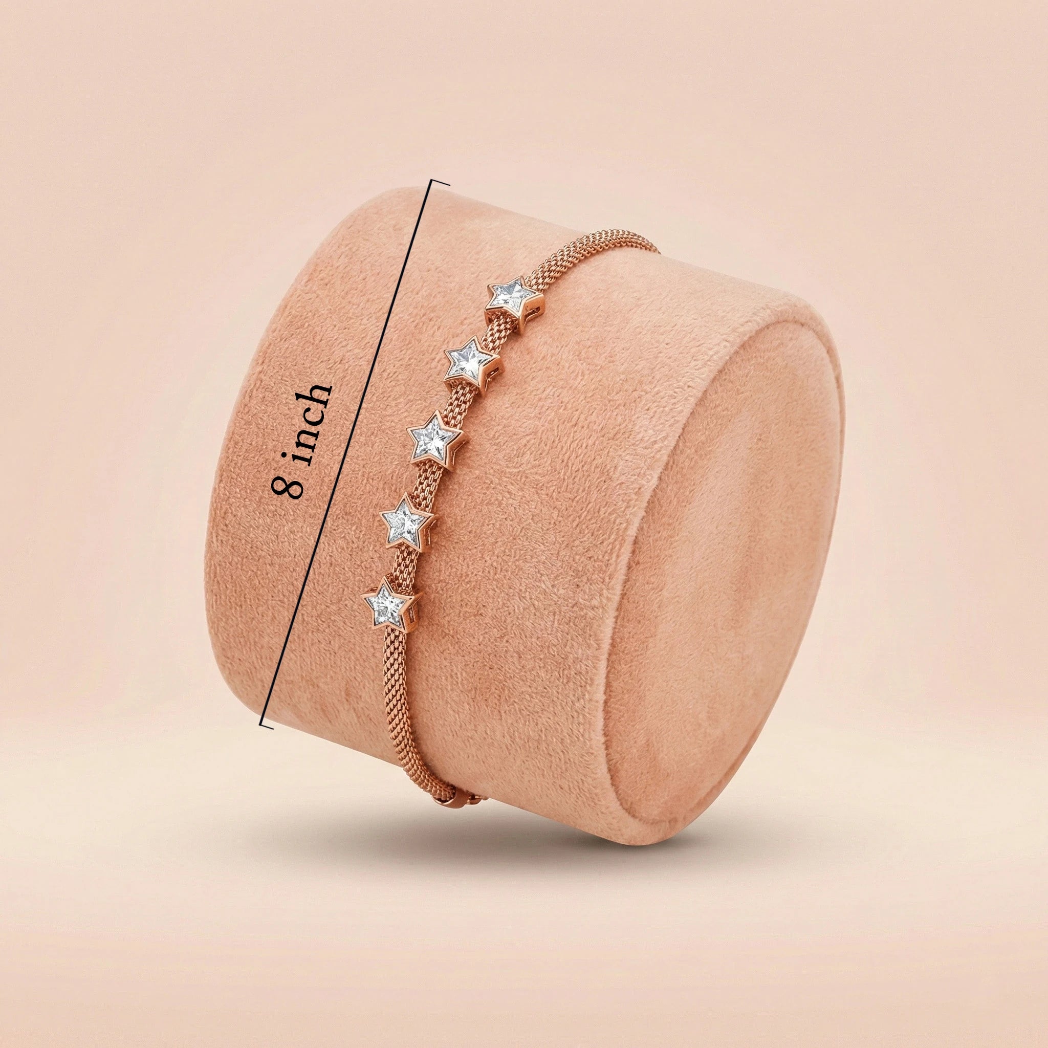 92.5 Rose Gold Stardust Dreams Bracelet Ivanah Silver