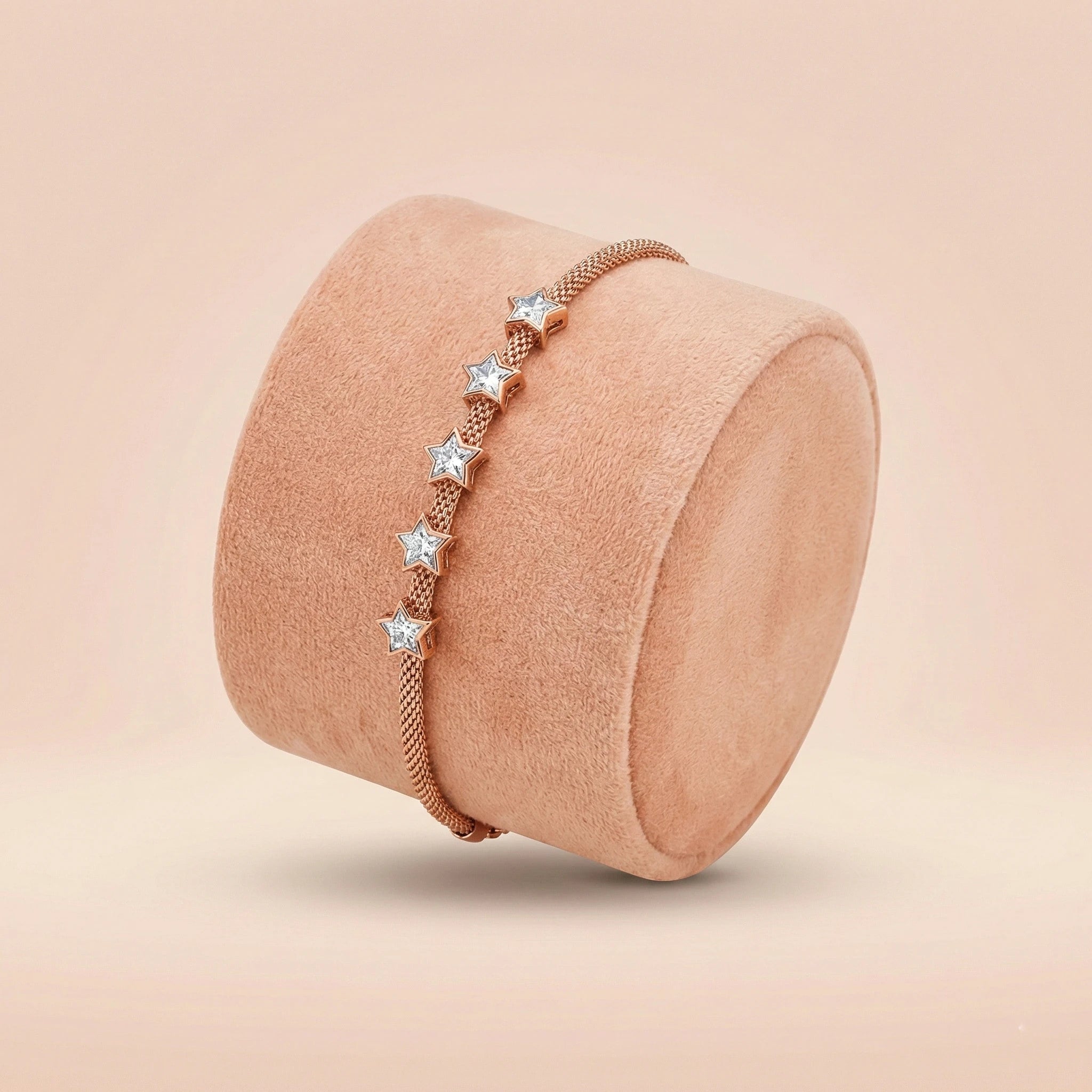 92.5 Rose Gold Stardust Dreams Bracelet Ivanah Silver