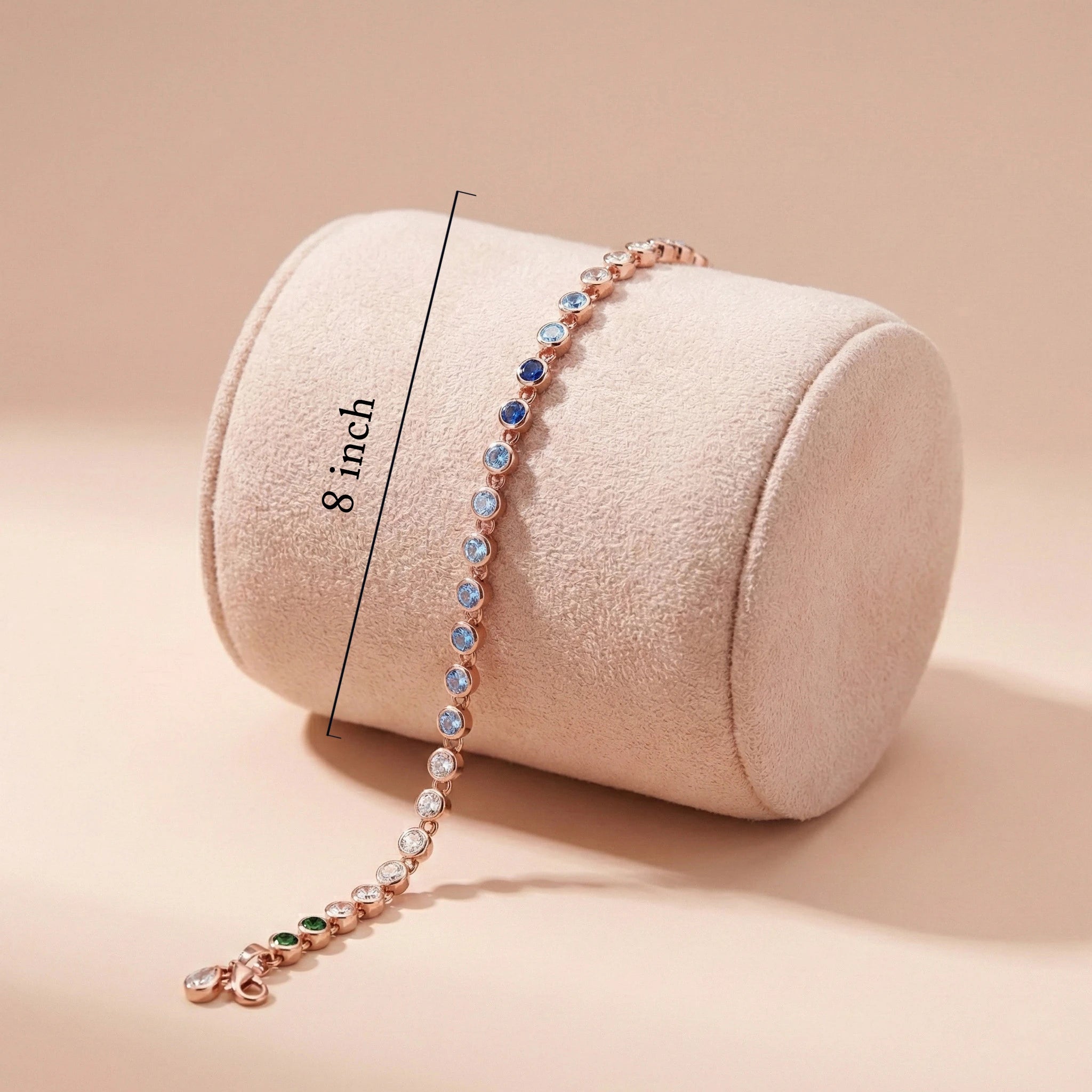 Ombré Hues Tennis Bracelet Ivanah Silver