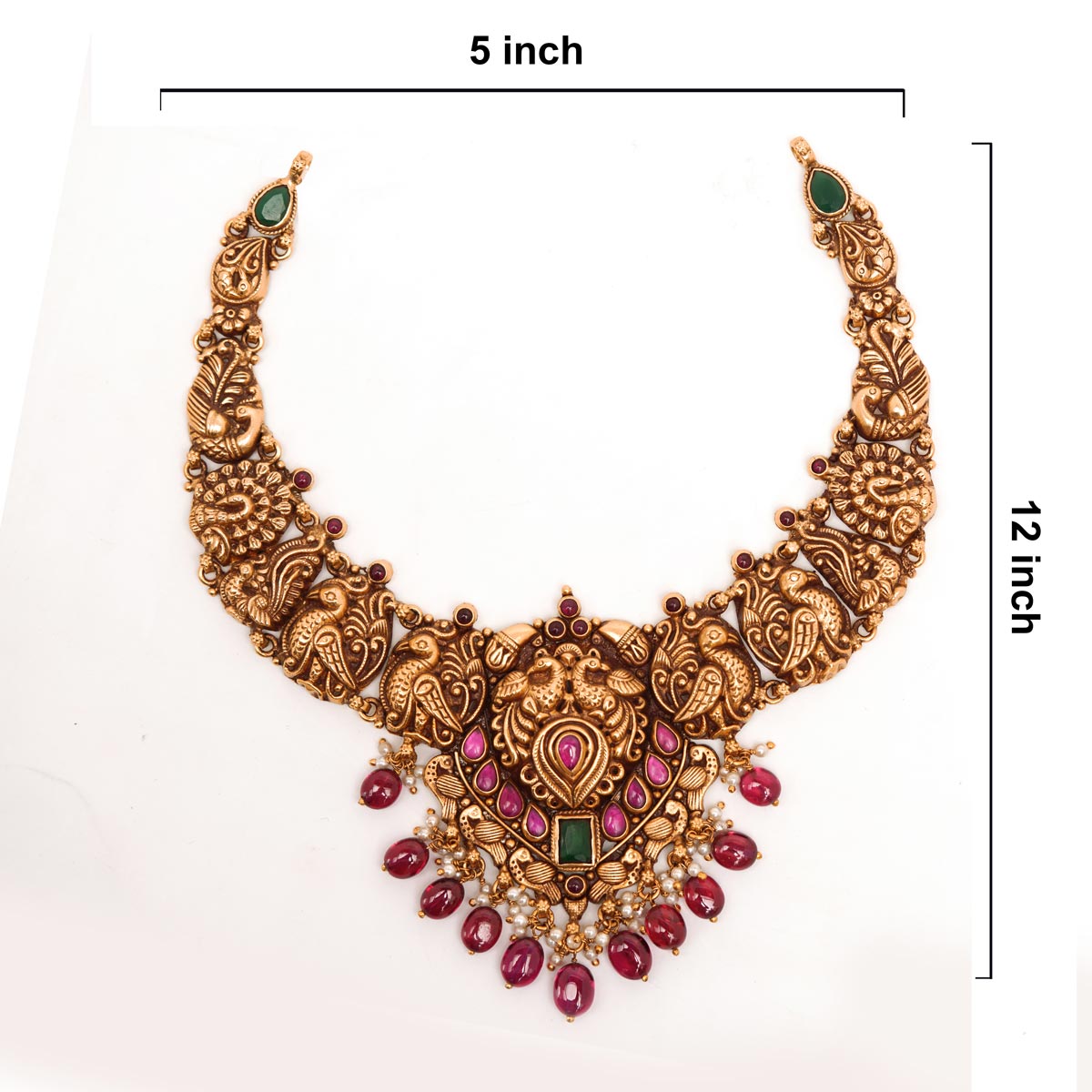 92.5 Silver Gold Plated  Peacock Necklace Ivanah Silver