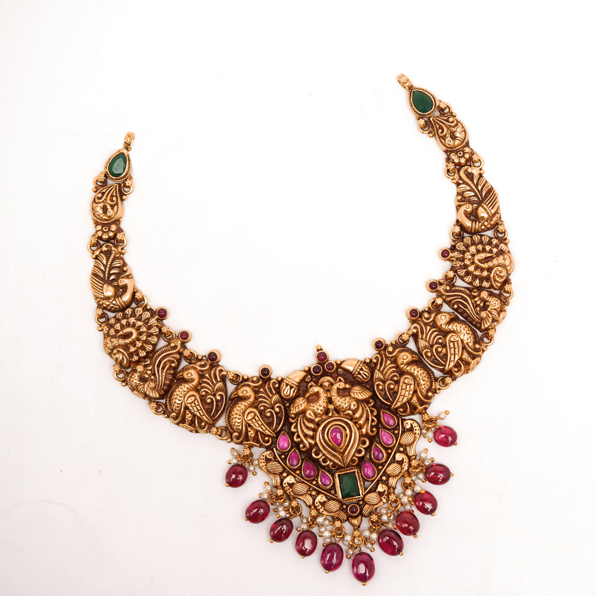 92.5 Silver Gold Plated  Peacock Necklace Ivanah Silver