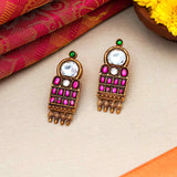 92.5 Silver Kundan Stone Earring