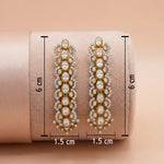 92.5 Silver Gold-Plated Statement Drop Dangler Ivanah Silver