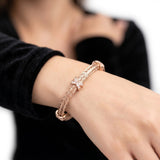 92.5 Sterling Silver Inifinty Braided Bracelet Ivanah Silver