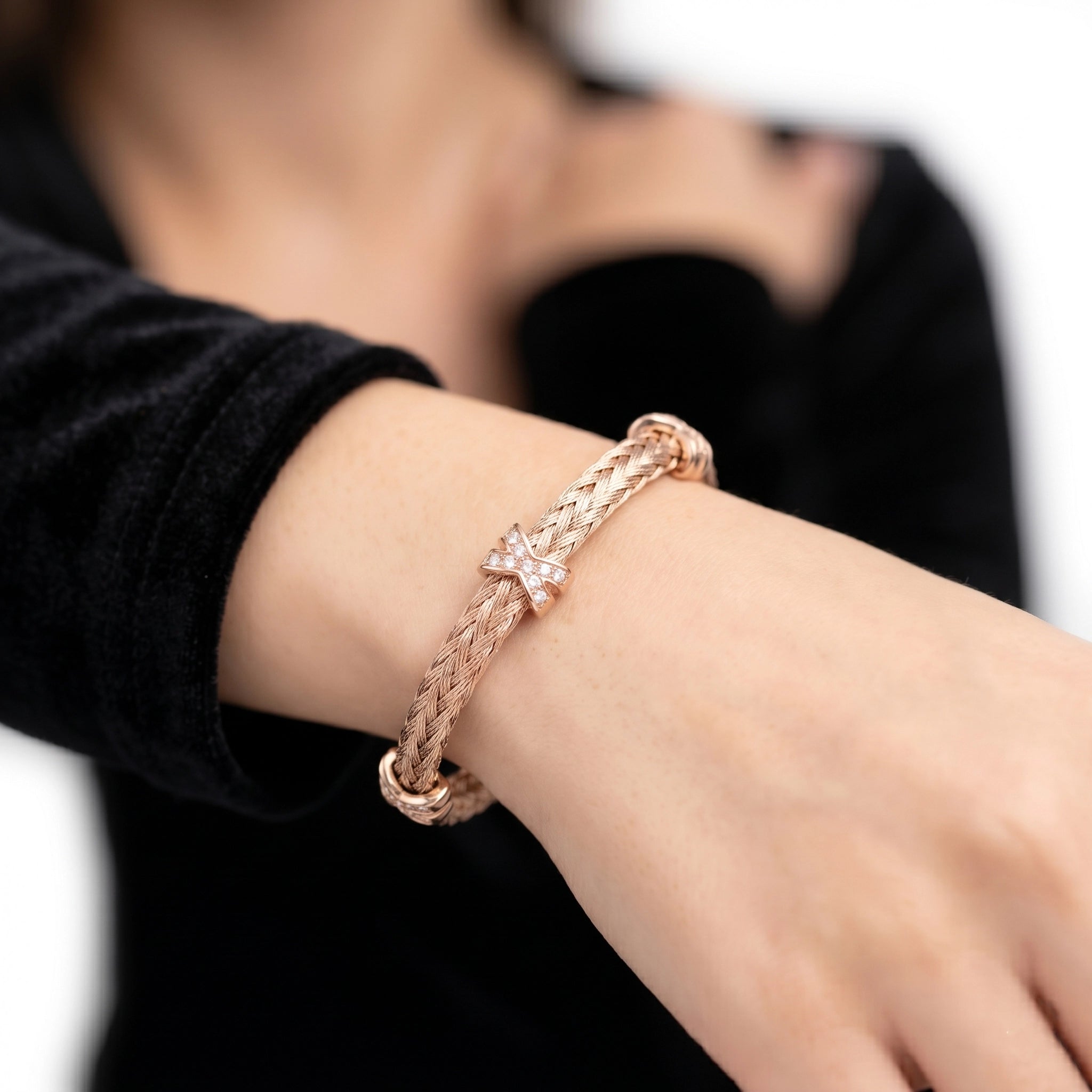 92.5 Sterling Silver Inifinty Braided Bracelet Ivanah Silver