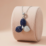 Midnight Bloom – 92.5 Silver Rose Gold Polished Pendant Ivanah Silver