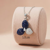 Midnight Bloom – 92.5 Silver Rose Gold Polished Pendant Ivanah Silver