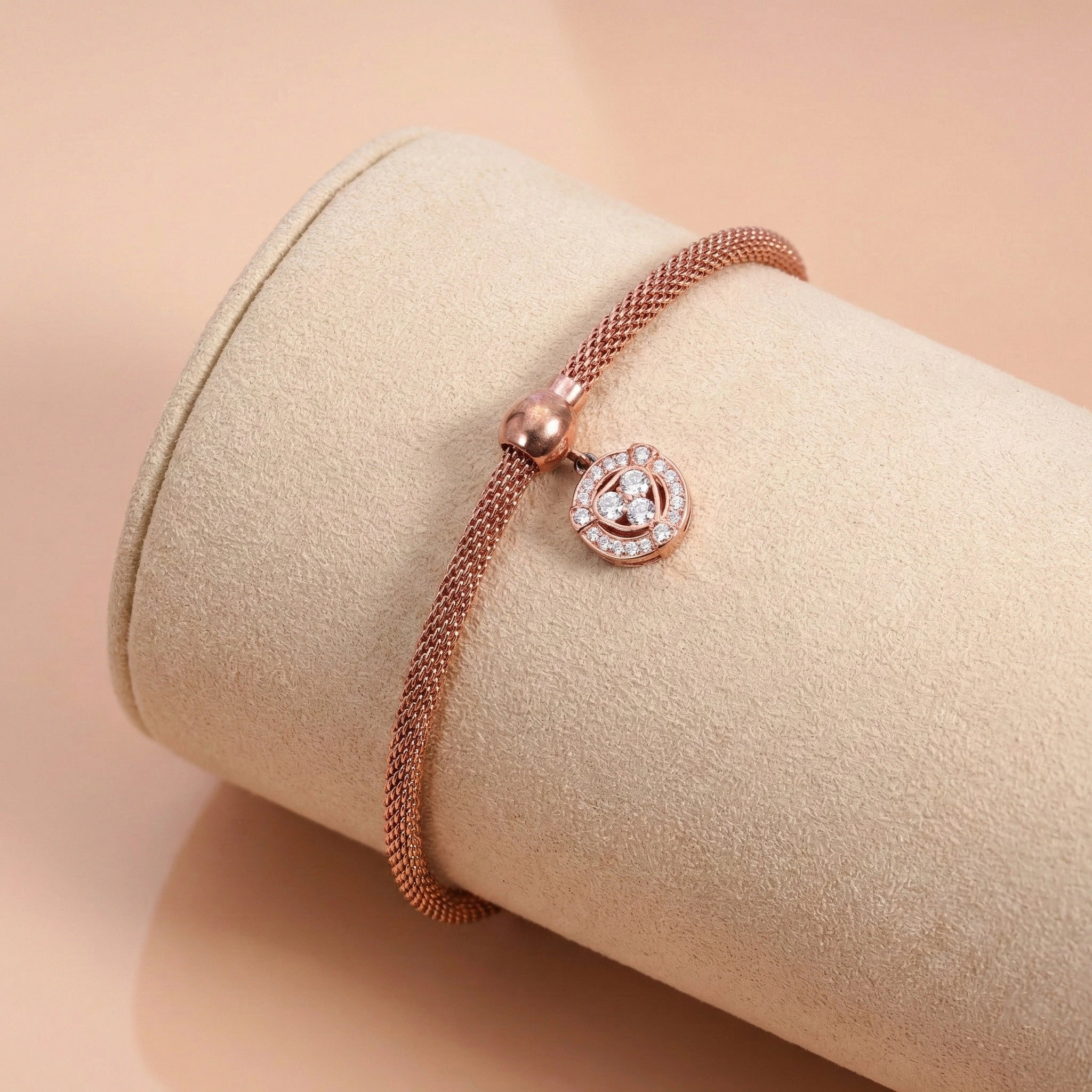 Round Charm Slide Bracelet Ivanah Silver