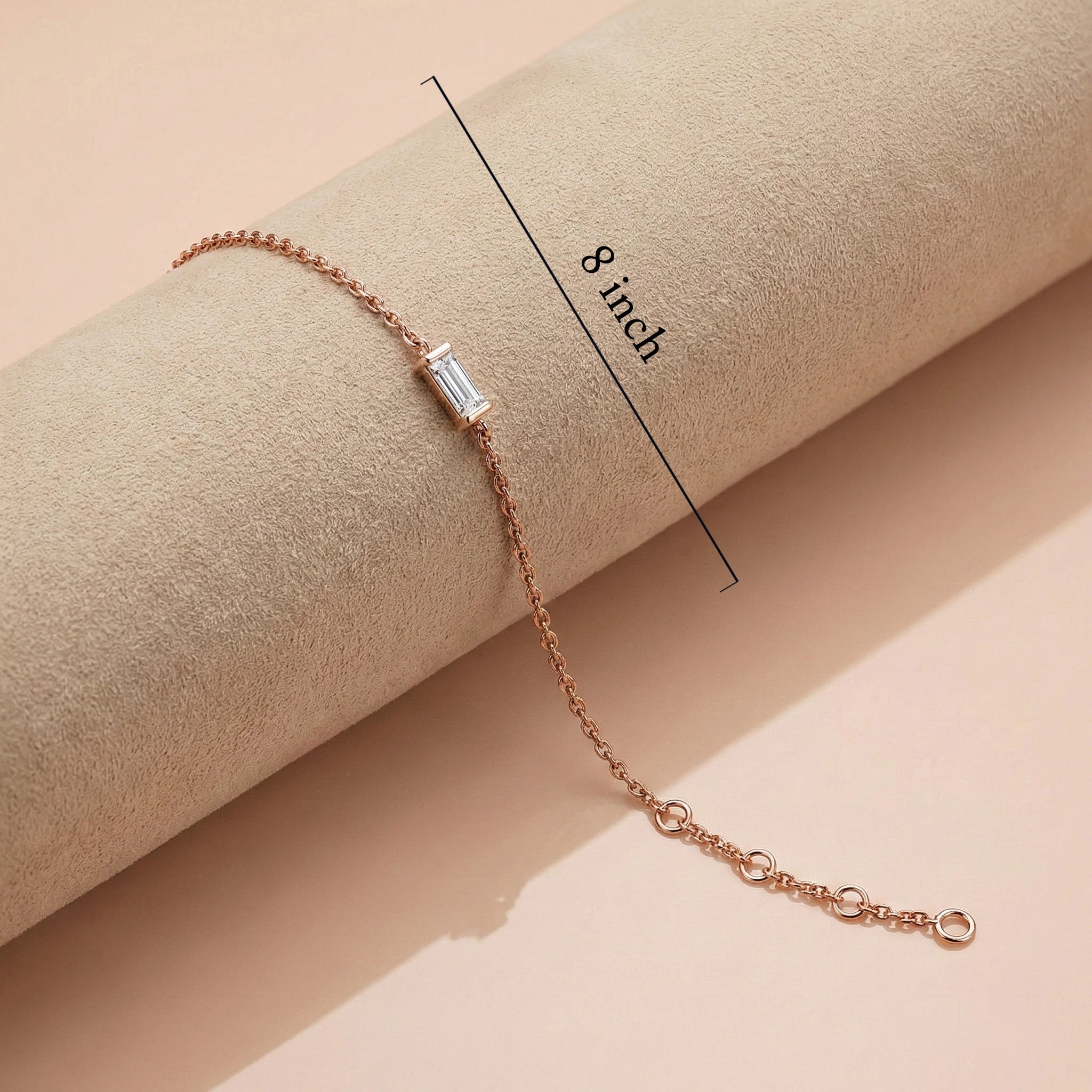 Baguette Bar Bracelet Ivanah Silver