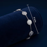Elegant Diamond Bracelet Ivanah Silver