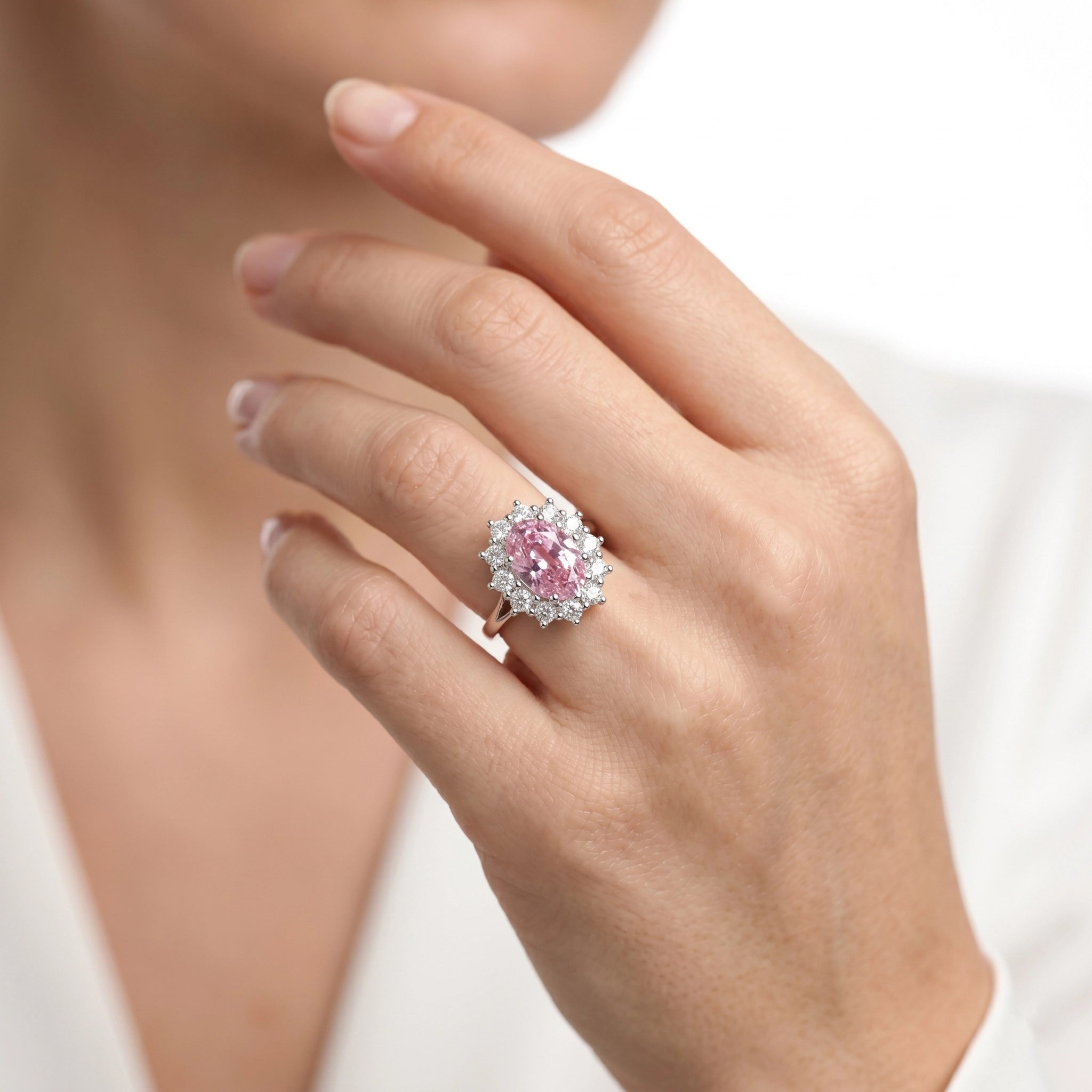 92.5 Silver Halo Statement Ring Ivanah Silver
