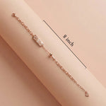 Vintage Rose Bar Bracelet Ivanah Silver