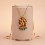 92.5 Antique Silver Lakshmi Temple Pendant Ivanah Silver