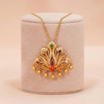 92.5 Gold Plated Silver Navaratna Pendant Ivanah Silver