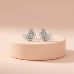 92.5 Silver Graceful Swan Stud Ivanah Silver