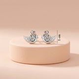 92.5 Silver Graceful Swan Stud Ivanah Silver