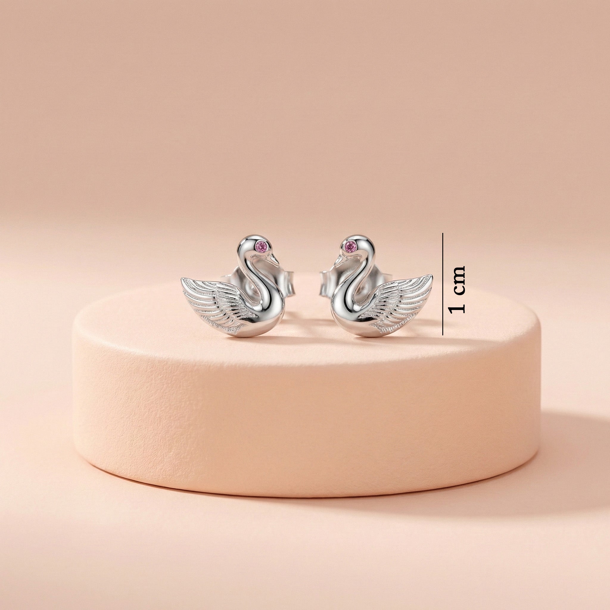92.5 Silver Graceful Swan Stud Ivanah Silver