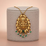 92.5 Gold Plated Silver Antique Temple Pendant Ivanah Silver